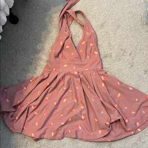 Free people Halter Neck Dress with Floral Print